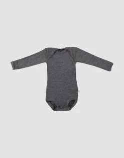 Baby body m/langt ærme - økologisk merinould