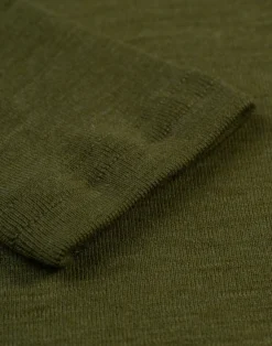Bluse i merinould med raglanærmer til kvinder