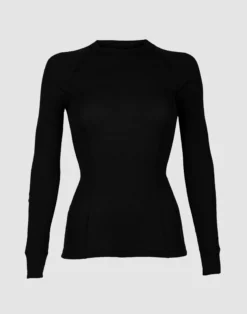 Bluse i merinould med raglanærmer til kvinder