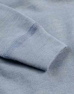 Bluse i merinould/silke til baby