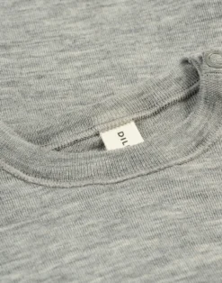 Bluse i merinould/silke til baby