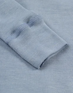 Bluse i merinould/silke til børn