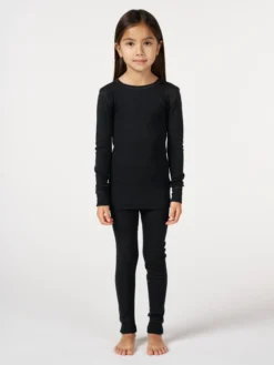 Bluse i merinould/silke til børn