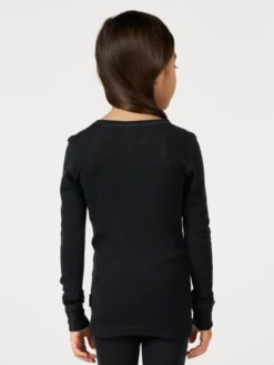 Bluse i merinould/silke til børn