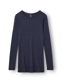 Bluse i merinould/silke til kvinder