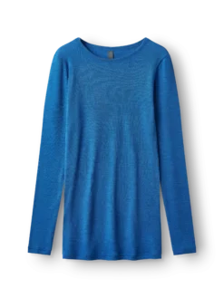 Bluse i merinould/silke til kvinder