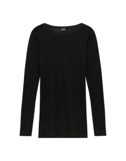Bluse i merinould/silke til kvinder