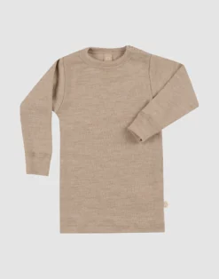 Bluse i merinould til baby