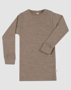 Bluse i merinould til baby