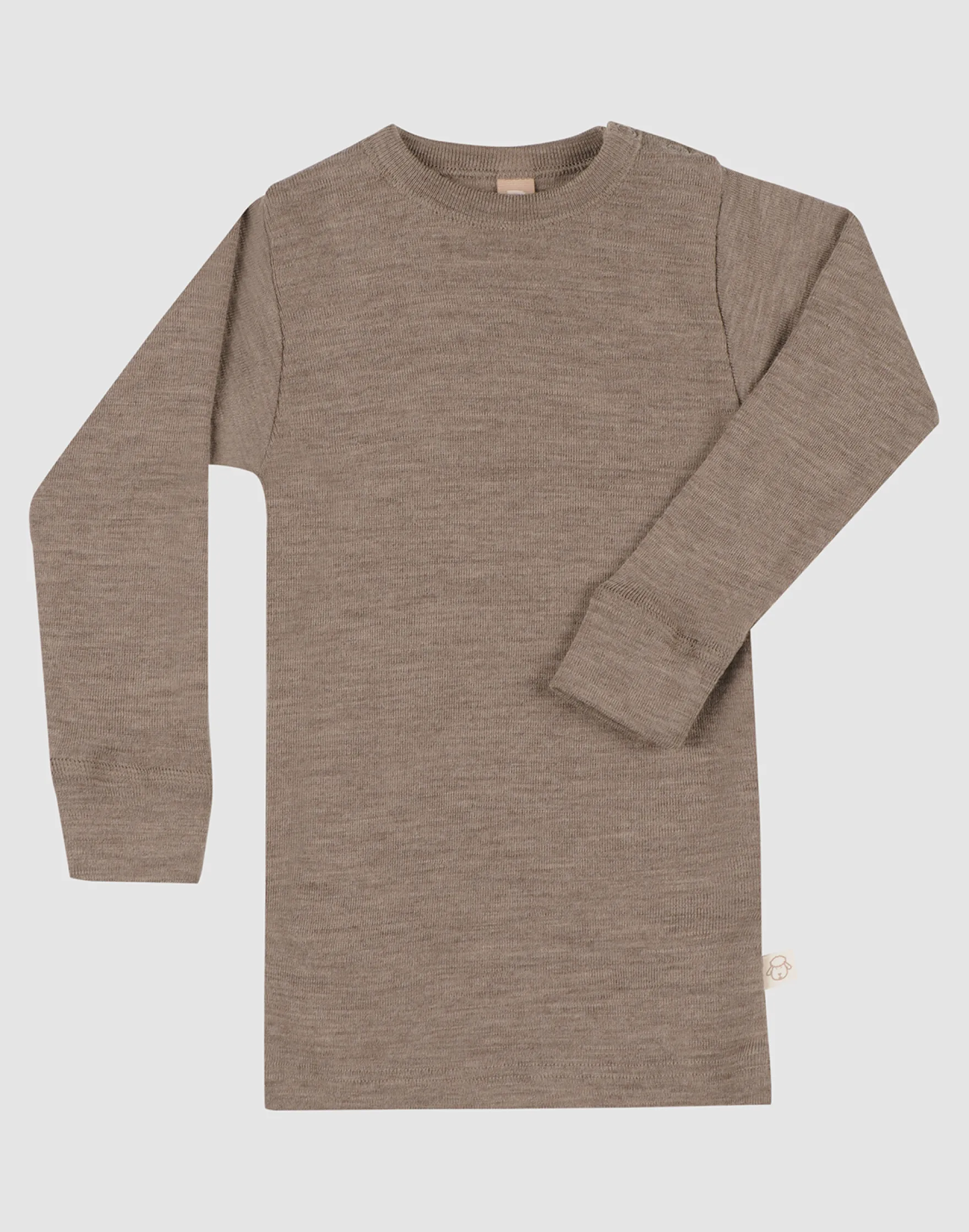 Bluse i merinould til baby
