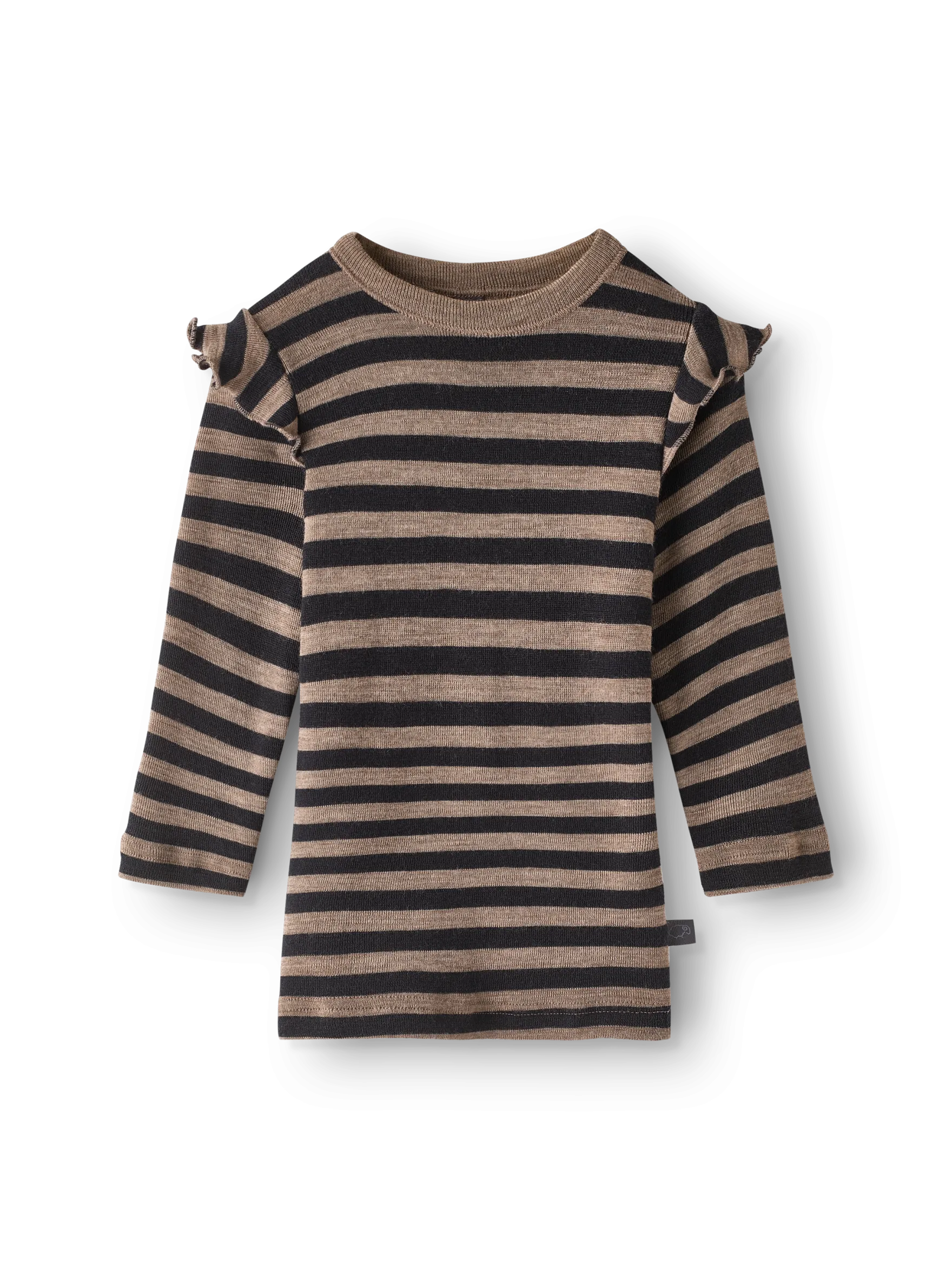 Bluse i merinould til baby