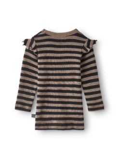 Bluse i merinould til baby