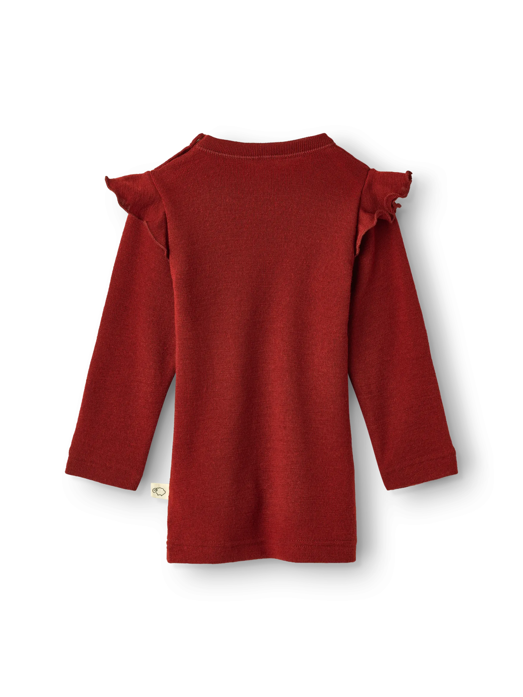 Bluse i merinould til baby