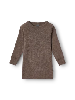 Bluse i merinould til baby