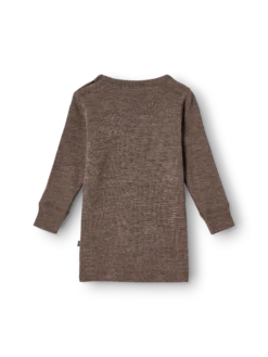 Bluse i merinould til baby