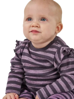 Bluse i merinould til baby