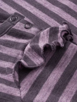 Bluse i merinould til baby