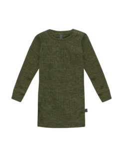 Bluse i merinould til baby