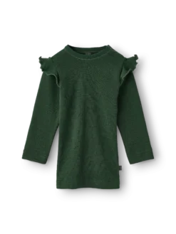 Bluse i merinould til baby