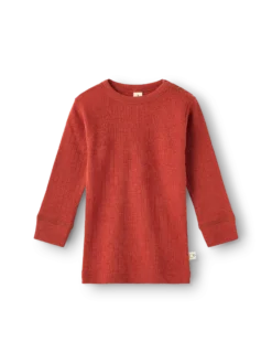Bluse i merinould til baby