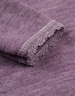 Bluse i merinould til baby