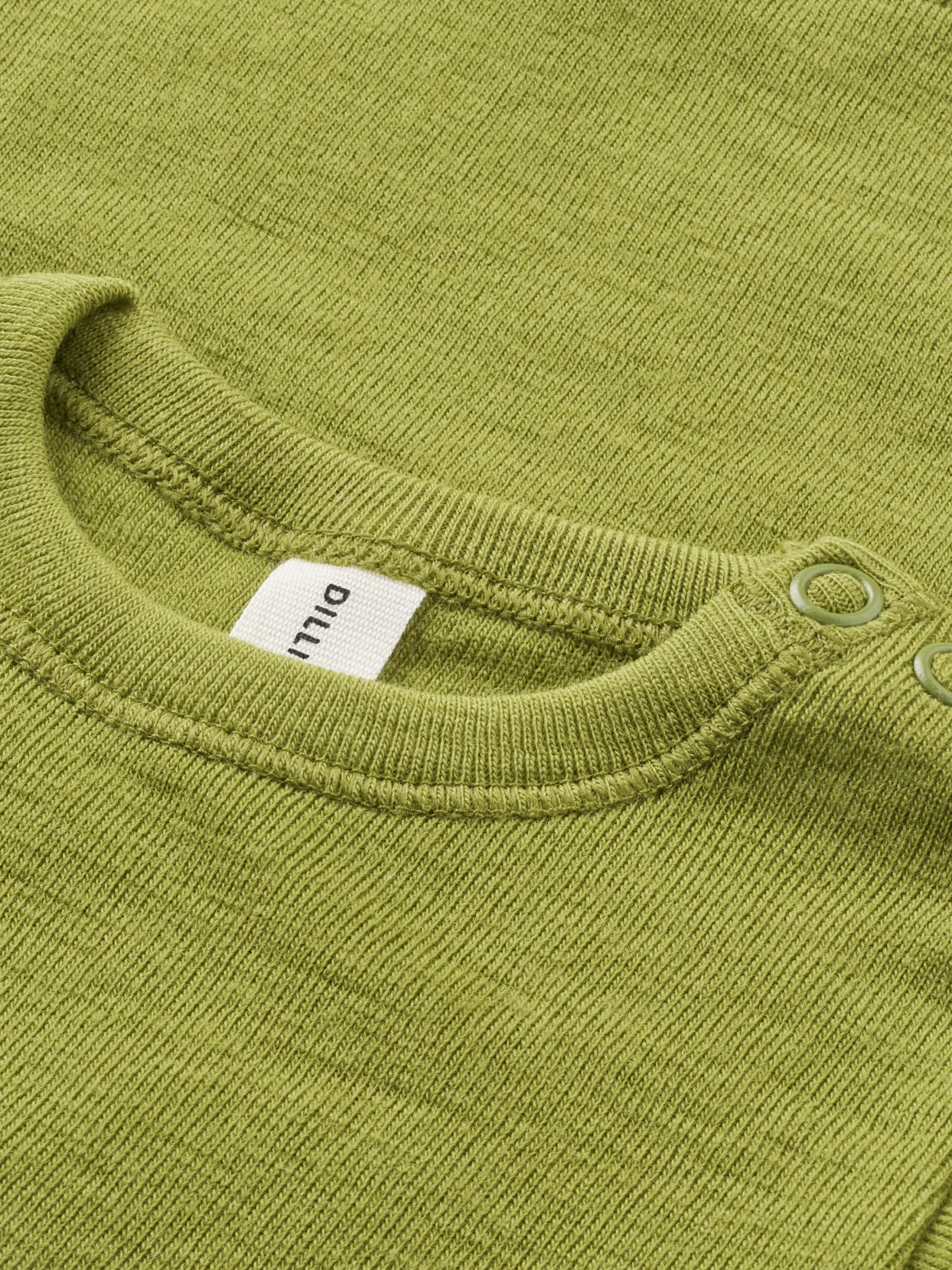Bluse i merinould til baby