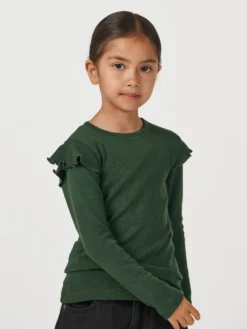Bluse i merinould til børn