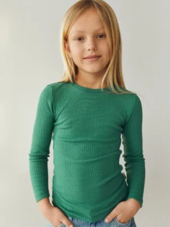 Bluse i merinould til børn