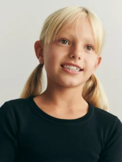 Bluse i merinould til børn