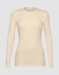 Bluse i merinould til kvinder