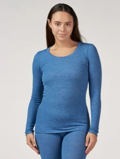 Bluse i merinould til kvinder