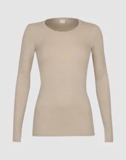 Bluse i merinould til kvinder