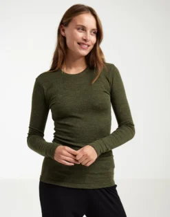 Bluse i merinould til kvinder