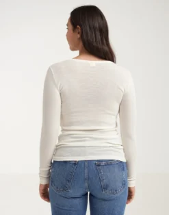 Bluse i merinould til kvinder