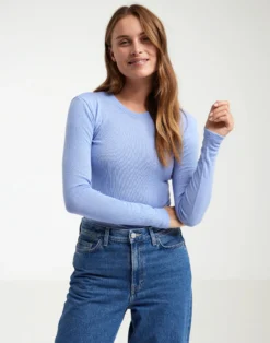 Bluse i merinould til kvinder