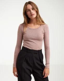 Bluse i merinould til kvinder