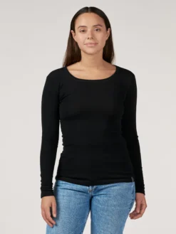 Bluse i merinould til kvinder