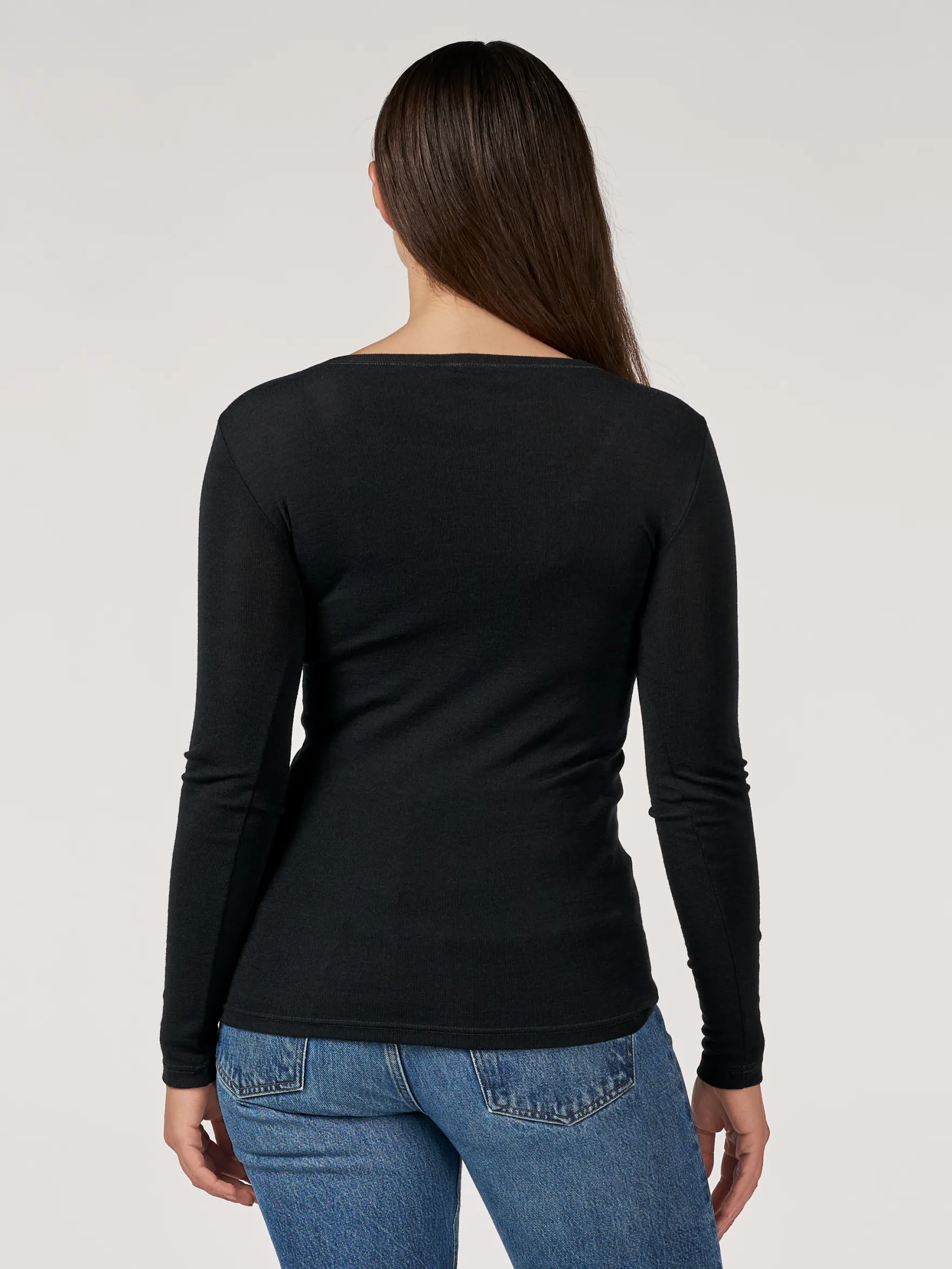 Bluse i merinould til kvinder