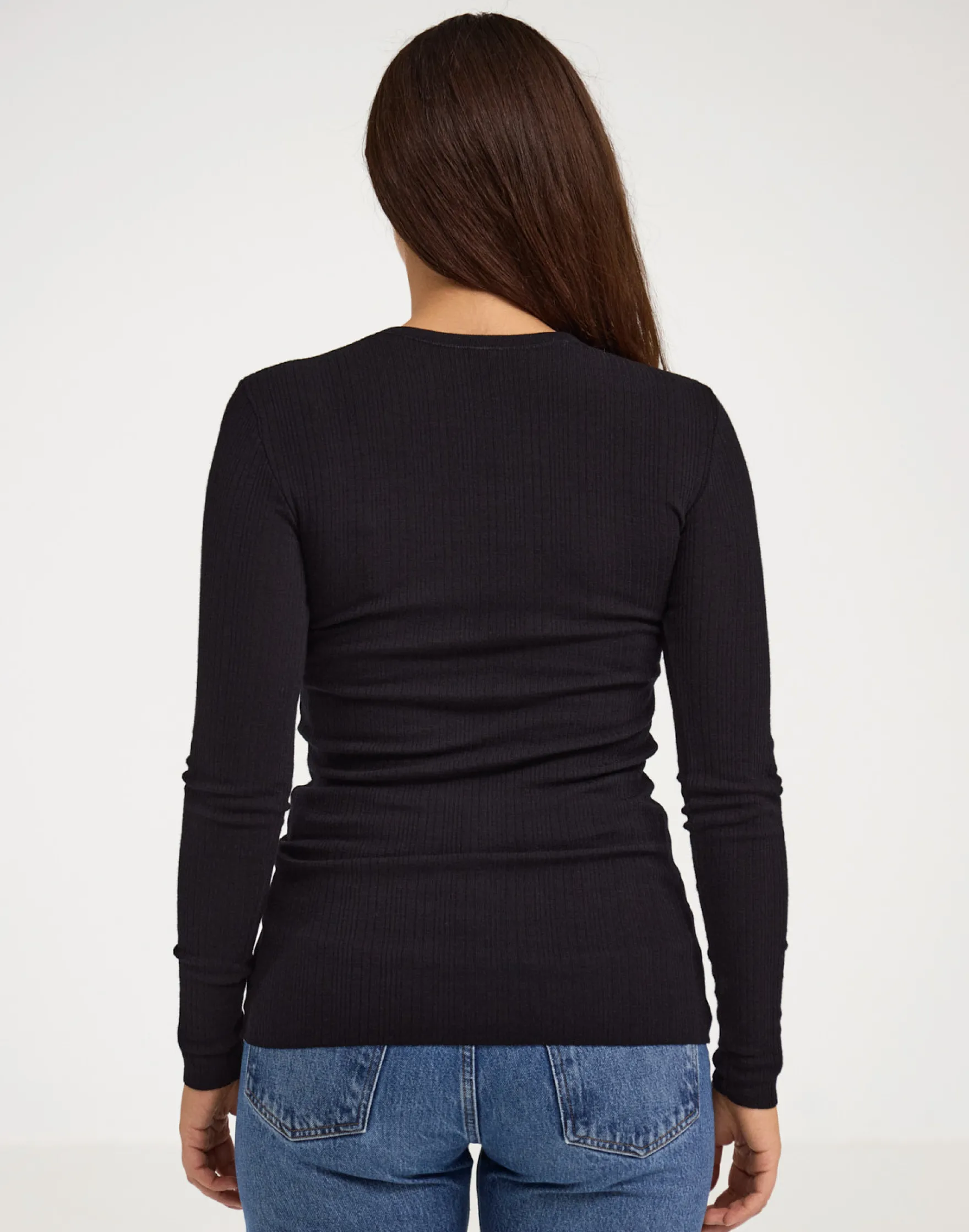 Bluse i merinould til kvinder
