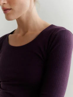 Bluse i merinould til kvinder