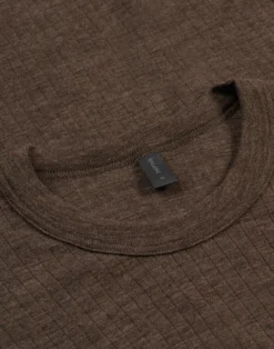 Bluse i merinould til mænd