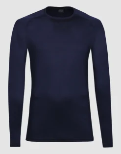 Bluse i merinould til mænd