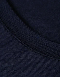 Bluse i merinould til mænd