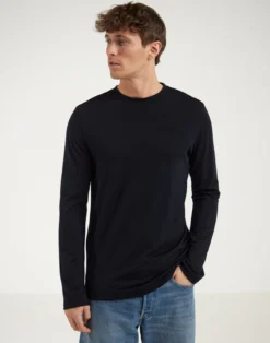Bluse i merinould til mænd