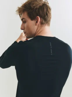 Bluse i merinould til mænd