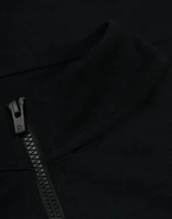 Bluse med half-zip i merinould til mænd