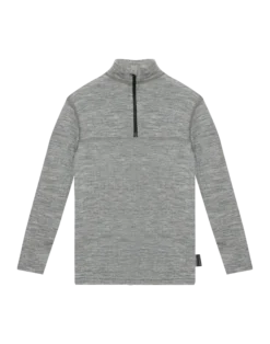 Bluse med half-zip til børn