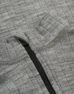 Bluse med half-zip til børn