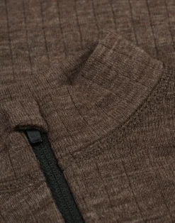 Bluse med half-zip til børn