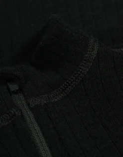 Bluse med half-zip til børn